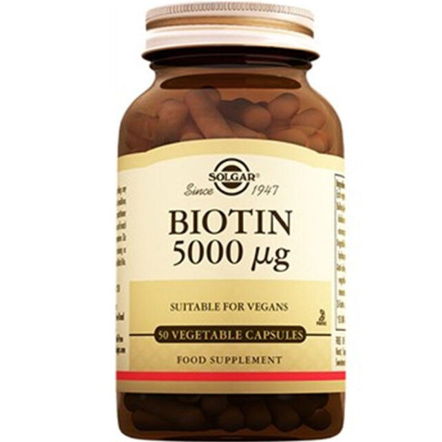 Solgar Biotin Takviye Edici Gıda 5000mcg/50 Kapsül - 1
