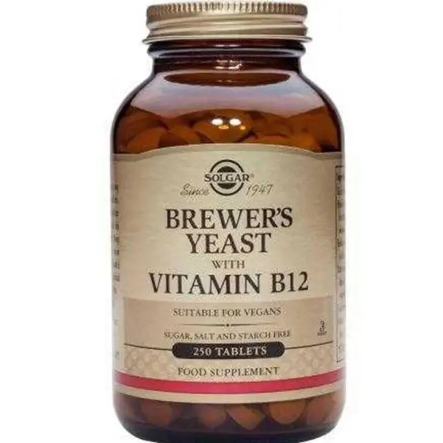 Solgar Brewer's Yeast Vitamin B12 Takviye Edici Gıda 250 Tablet - 1