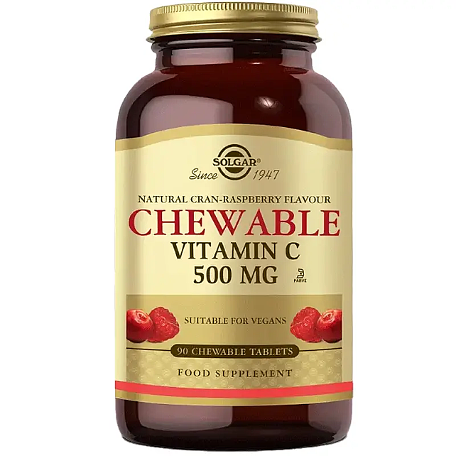 Solgar Chewable Vitamin C Takviye Edici Gıda 500mg /90 Tablet - 1