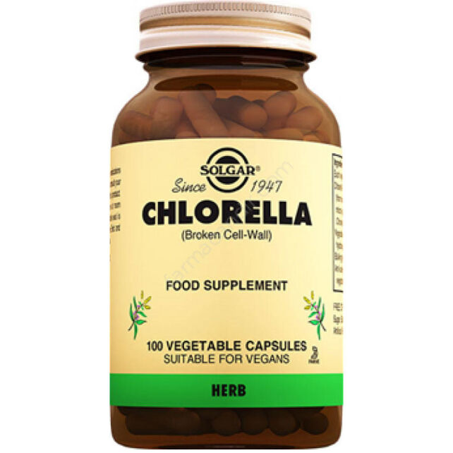 Solgar Chlorella Takviye Edici Gıda 520mg/100 Kapsül - 1