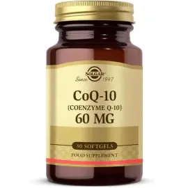 Solgar Coenzyme Q-10 60mg - Takviye Edici Gıda 30 Kapsül - Solgar