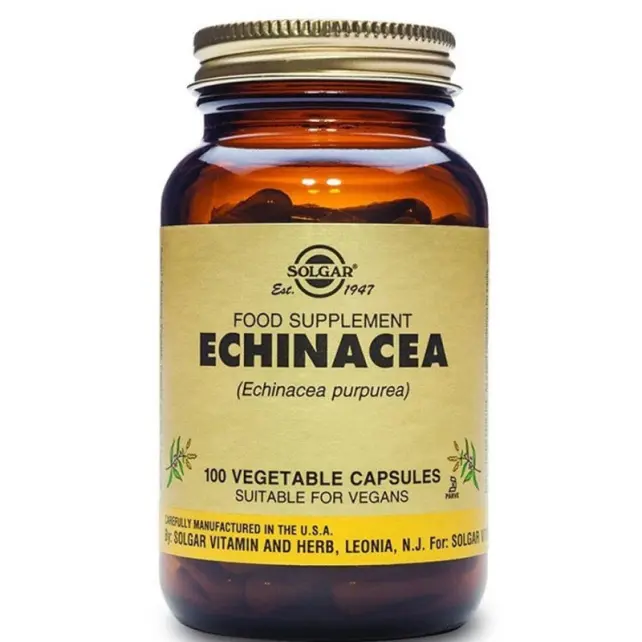 Solgar Echinacea Takviye Edici Gıda 100 Kapsül - 1