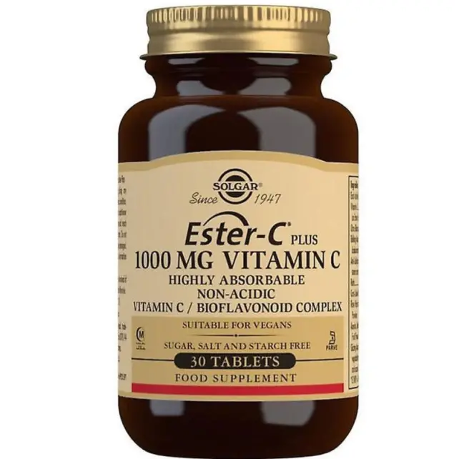 Solgar Ester-C Plus Vitamin C Takviye Edici Gıda 1000mg/30 Kapsül - 1