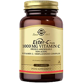 Solgar Ester-C Plus Vitamin C Takviye Edici Gıda 1000mg/60 Kapsül - Solgar