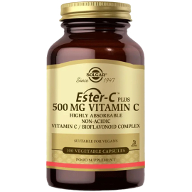 Solgar Ester-C Plus Vitamin C Takviye Edici Gıda 500mg/100 Kapsül - Solgar