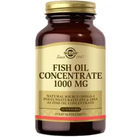 Solgar Fish Oil Concentrate Takviye Edici Gıda 1000mg/60 Softjel - Solgar