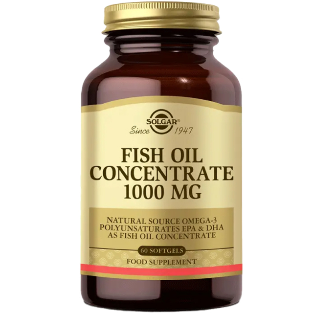Solgar Fish Oil Concentrate Takviye Edici Gıda 1000mg/60 Softjel - 1
