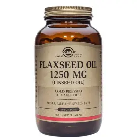 Solgar Flaxseed Oil Takviye Edici Gıda 1250mg/100 Softjel - Solgar