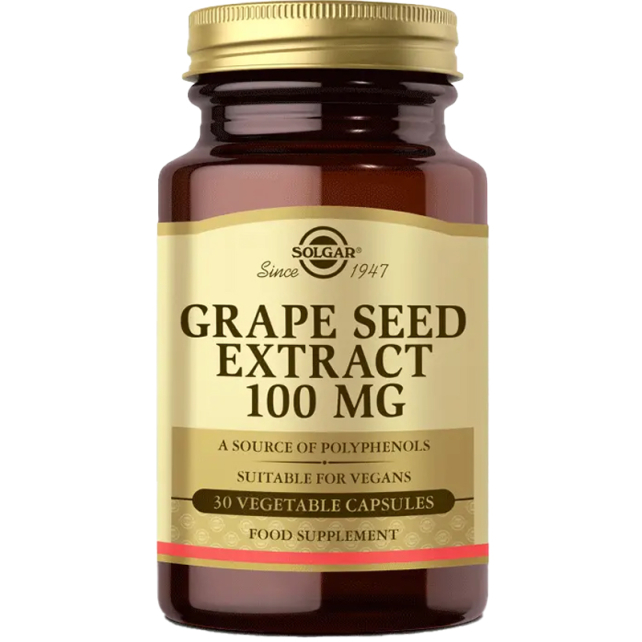Solgar Grape Seed Extract Takviye Edici Gıda 100mg/30 Kapsül - 1