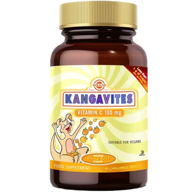 Solgar Kangavites Vitamin C - Takviye Edici Gıda 100mg / 90 Tablet - 1