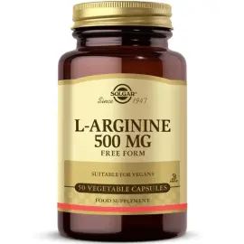 Solgar L-Arginine 500mg - Takviye Edici Gıda 50 Kapsül - Solgar