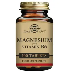 Solgar Magnesium With Vitamin B6 Takviye Edici Gıda 100 Tablet - Solgar