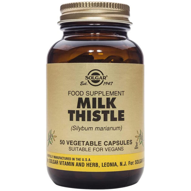 Solgar Milk Thistle 100 mg Takviye Edici Gıda 50 Kapsül - 1