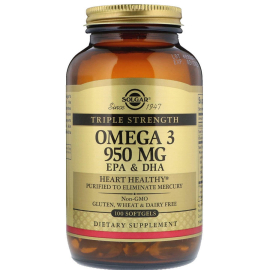 Solgar Omega 3 950mg EPA & DHA Takviye Edici Gıda 100 Kapsül - Solgar