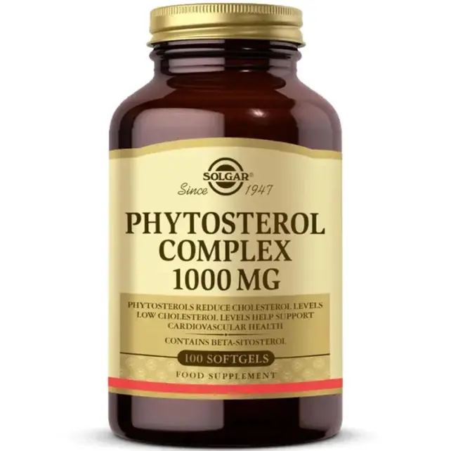 Solgar Phytosterol Complex 1000 mg - Takviye Edici Gıda 100 Yumuşak Kapsül - 1