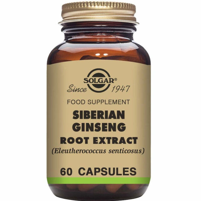 Solgar Siberian Ginseng Root Extract Takviye Edici Gıda 60 Kapsül - 1