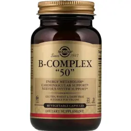 Solgar Vitamin B- Complex-50 Takviye Edici Gıda 50 Kapsül - Solgar