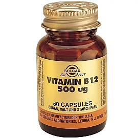 Solgar Vitamin B12 Takviye Edici Gıda 500 Mcg/ 50 Kapsül - Solgar
