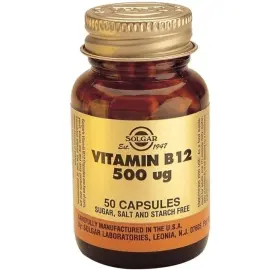 Solgar Vitamin B12 Takviye Edici Gıda 500 mcg/ 50 Kapsül - Solgar