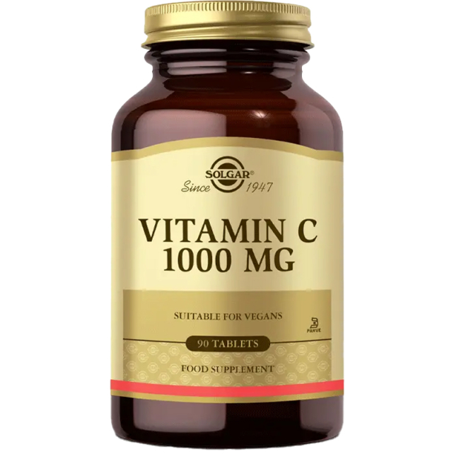 Solgar Vitamin C Takviye Edici Gıda 1000 Mg 90 Kapsül - 1