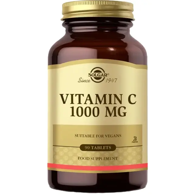Solgar Vitamin C Takviye Edici Gıda 1000 Mg 90 Kapsül - 1