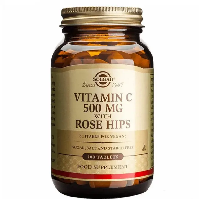 Solgar Vitamin C Takviye Edici Gıda 500mg/ 100 Kapsül - 1