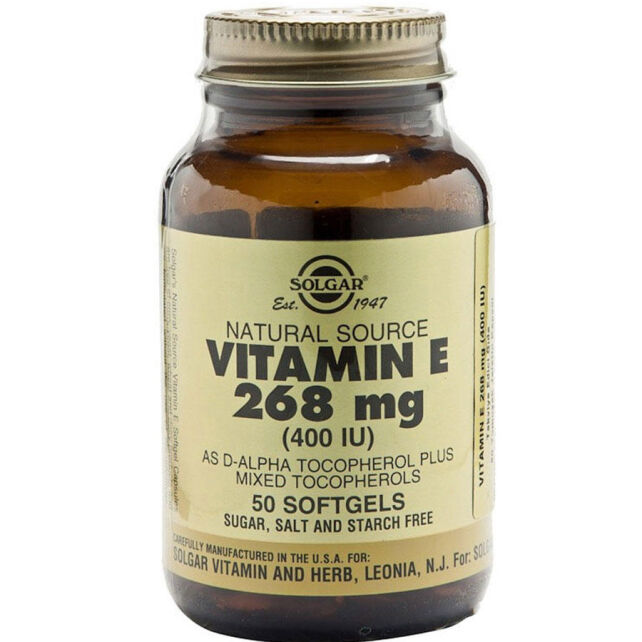 Solgar Vitamin E 400 IU Takviye Edici Gıda 50 Kapsül  - 1