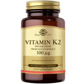 Solgar Vitamin K2 Takviye Edici Gıda 100 mcg/50 Kapsül - Solgar