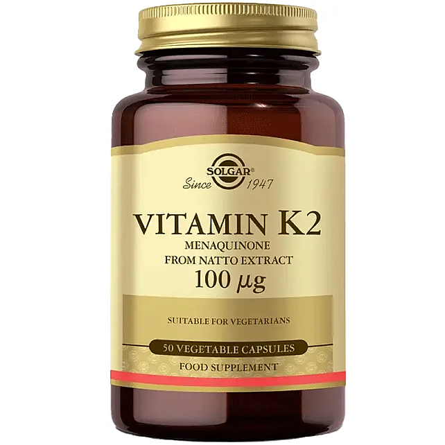 Solgar Vitamin K2 Takviye Edici Gıda 100 Mcg/50 Kapsül - 1