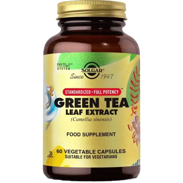 Solgar Green Tea Leaf Extract Takviye Edici Gıda 60 Kapsül - 1