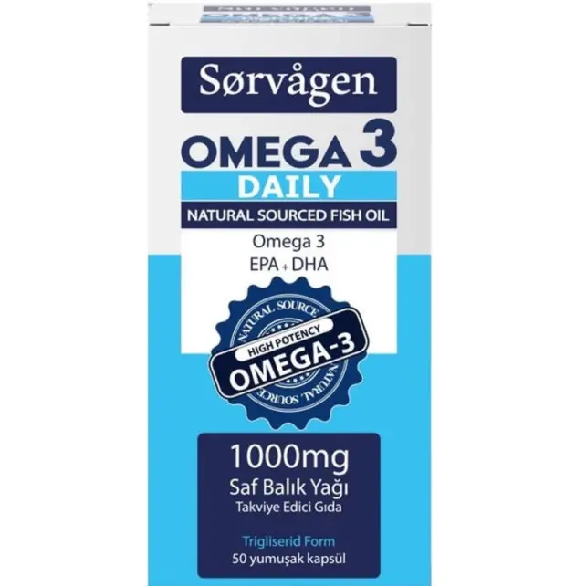 Sorvagen Omega 3 Daily Saf Balık Yağı Takviye Edici Gıda 50 Yumuşak Kapsül - 1