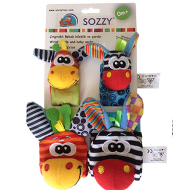 Sozzy Toys Çıngıraklı Çorap ve Bileklik Seti - Eşek - 1