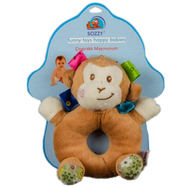 Sozzy Toys Çıngıraklı Maymunum Oyuncak - 1