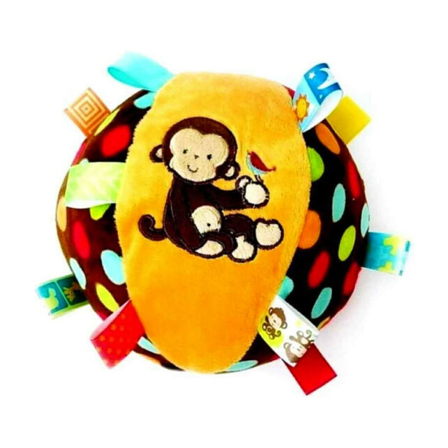 Sozzy Toys Çıngıraklı Topum - Maymun Oyuncak - 1