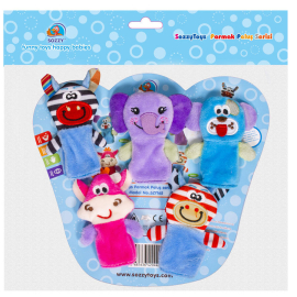 Sozzy Toys Parmak Peluş Serisi - Mavi Oyuncak - Sozzy Toys