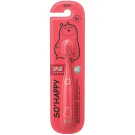 Splat Junior So Happy Çocuk Diş Fırçası Soft - Kırmızı 5+ Yaş - Splat