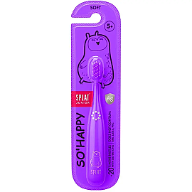 Splat Junior So Happy Çocuk Diş Fırçası Soft - Mor 5+ Yaş - Splat