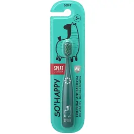 Splat Junior So Happy - Çocuk Diş Fırçası Soft - Turkuaz 5+ Yaş - Splat