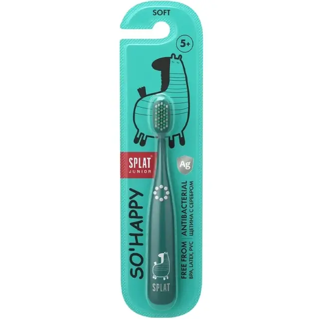 Splat Junior So Happy - Çocuk Diş Fırçası Soft - Turkuaz 5+ Yaş - 1
