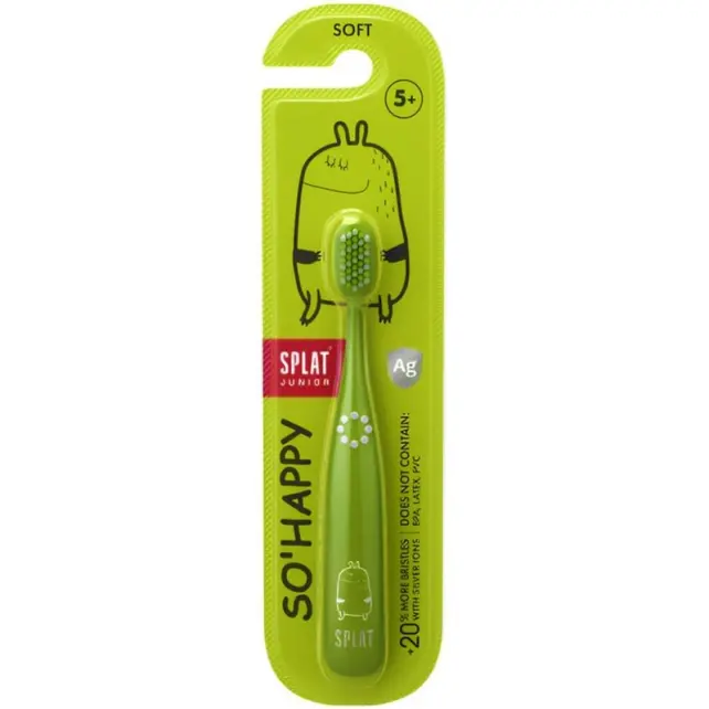 Splat Junior So Happy Çocuk Diş Fırçası Soft - Yeşil 5+ Yaş - 1
