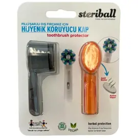 Steriball Hijyenik Koruyucu Kap - Siyah/ Turuncu 2'li - Steriball