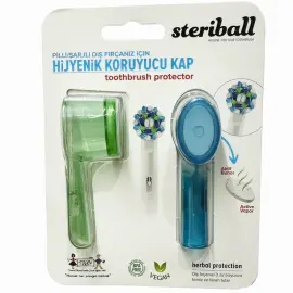 Steriball Hijyenik Koruyucu Kap - Yeşil/Mavi 2'li - Steriball