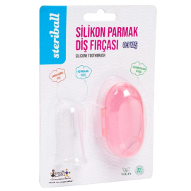 Steriball Silikon Parmak Diş Fırçası - Pembe - Steriball