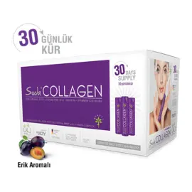 Suda Collagen Plum Flawor Shot Takviye Edici Gıda - Erik Aromalı 30 Günlük Kolajen Kürü 1200ml - Suda Collagen