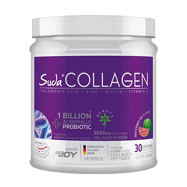 Suda Collagen Probiotic Watermelon - Takviye Edici Gıda Karpuz Aromalı 300g - 1