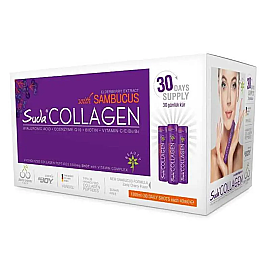 Suda Collagen Sambucus - Takviye Edici Gıda Vişne Aromalı 30x40ml - Suda Collagen