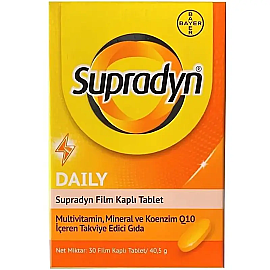 Supradyn All Day 30 Tablet Takviye Edici Gıda - Supradyn
