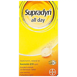 Supradyn All Day Efervesan Koenzim Q10 Takviye Edici Gıda 30 Tablet - Supradyn