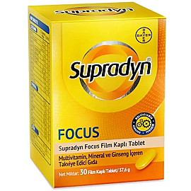 Supradyn Energy Focus Ginseng Takviye Edici Gıda 30 Tablet - Supradyn