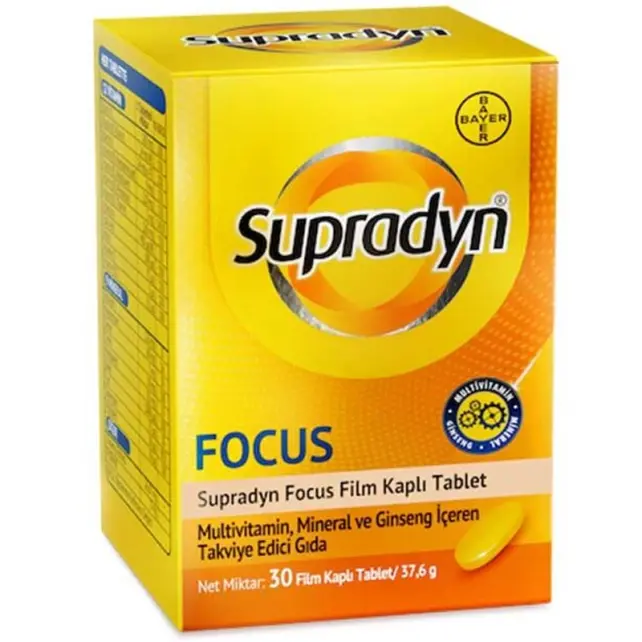 Supradyn Energy Focus Ginseng Takviye Edici Gıda 30 Tablet - 1